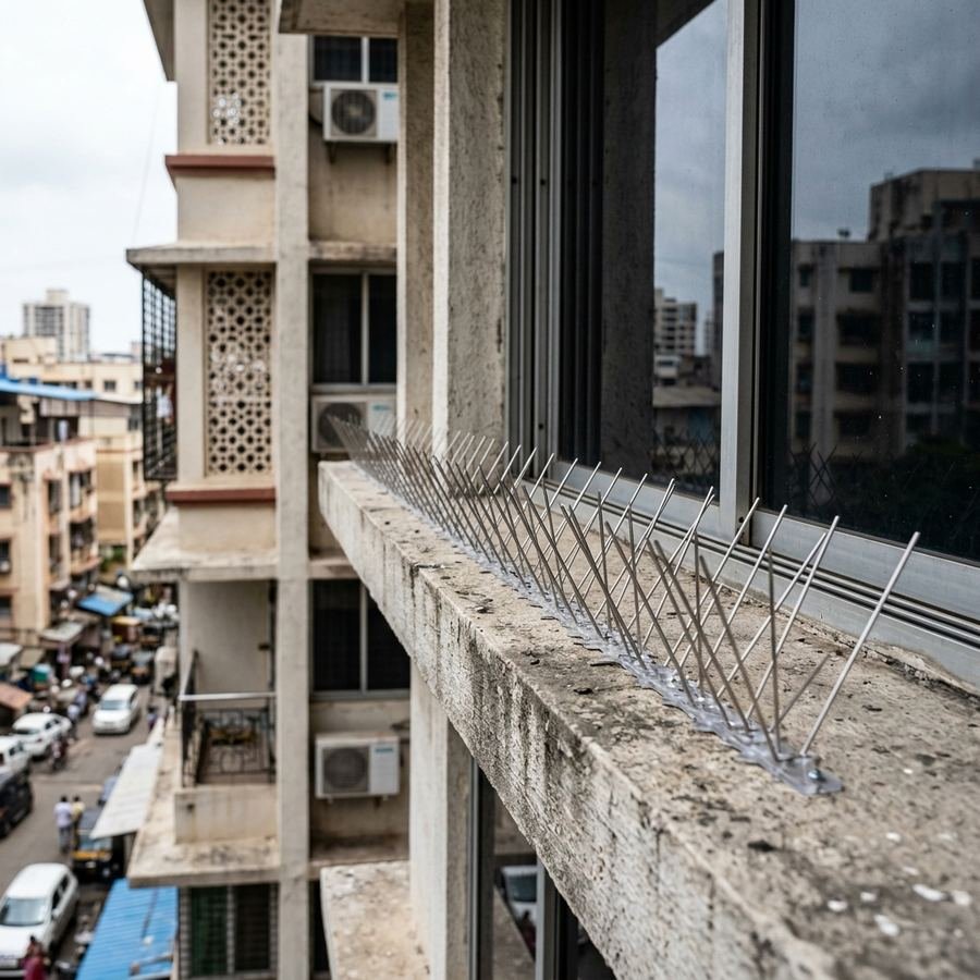 Bird Spikes installation 3