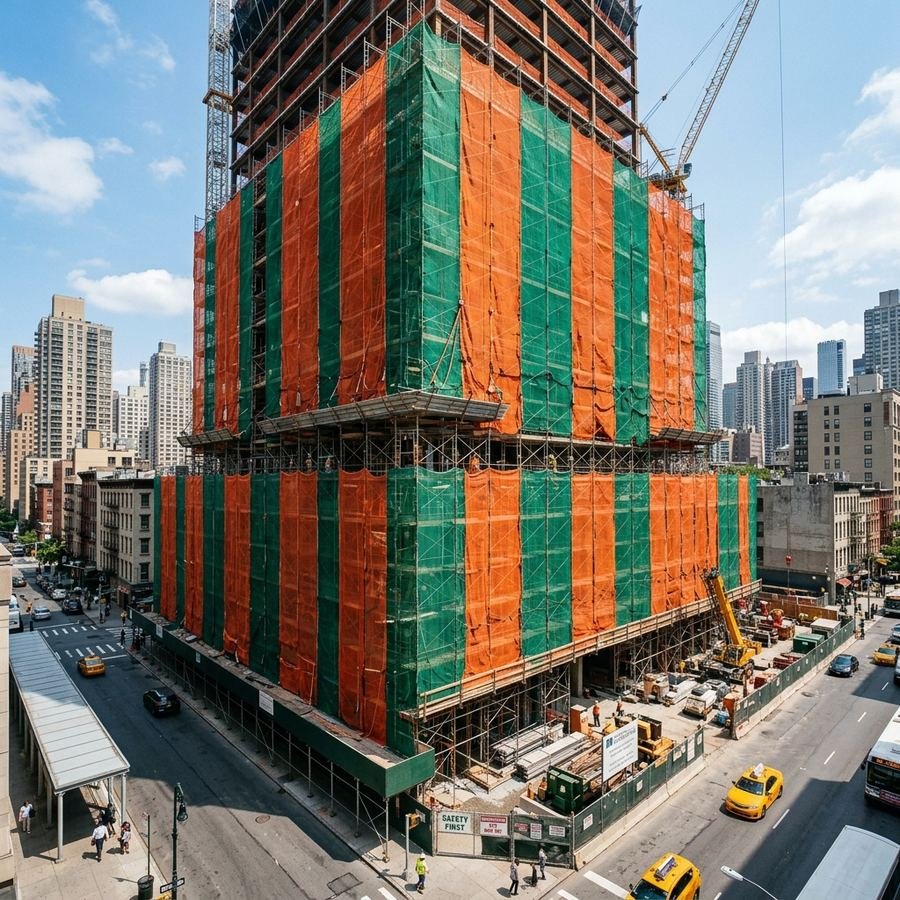Construction Safety Nets material close-up