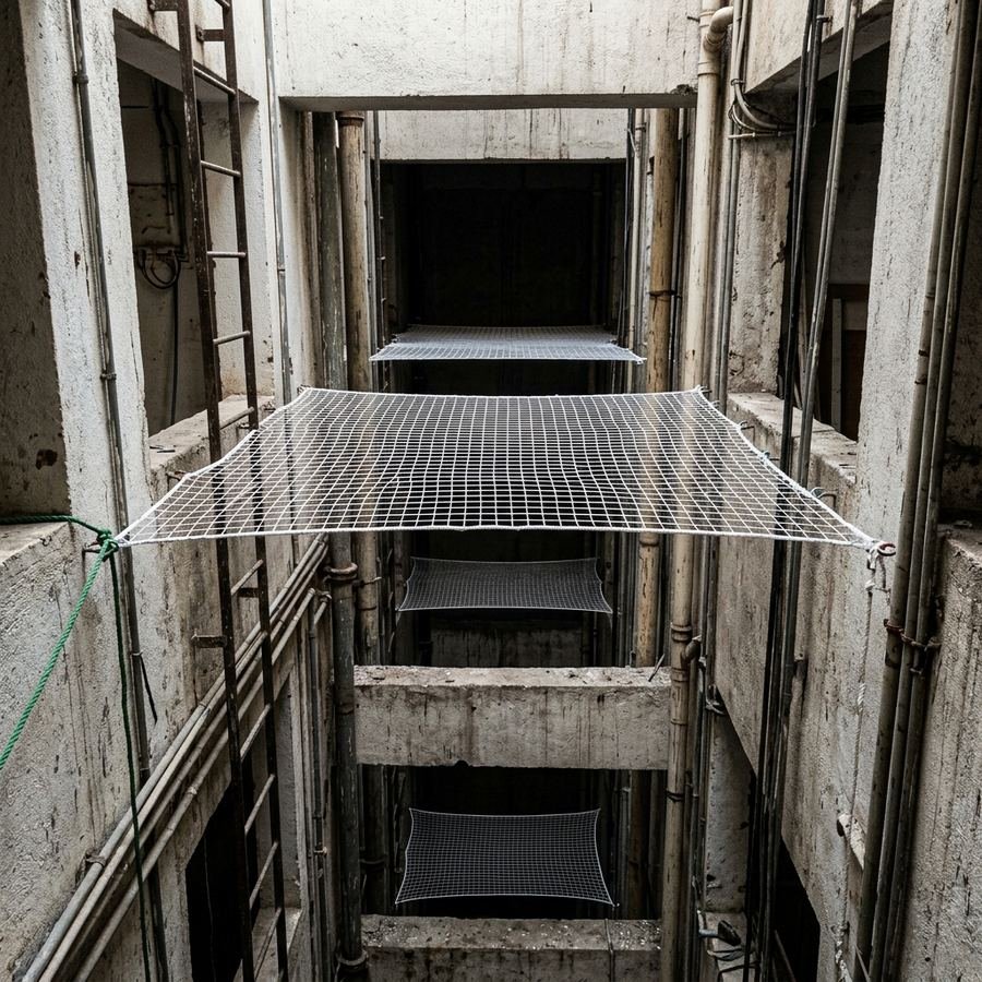 Duct Area Safety Nets installation 3
