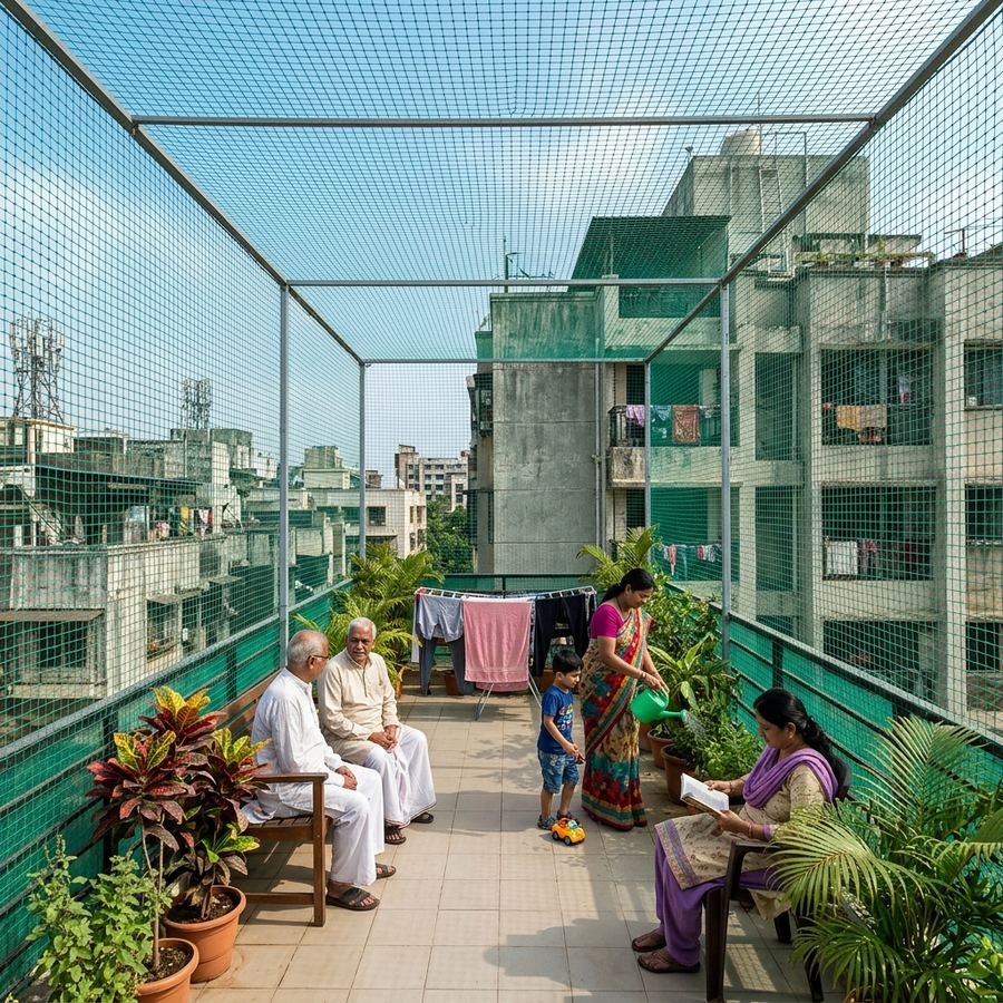 Terrace Safety Nets material close-up